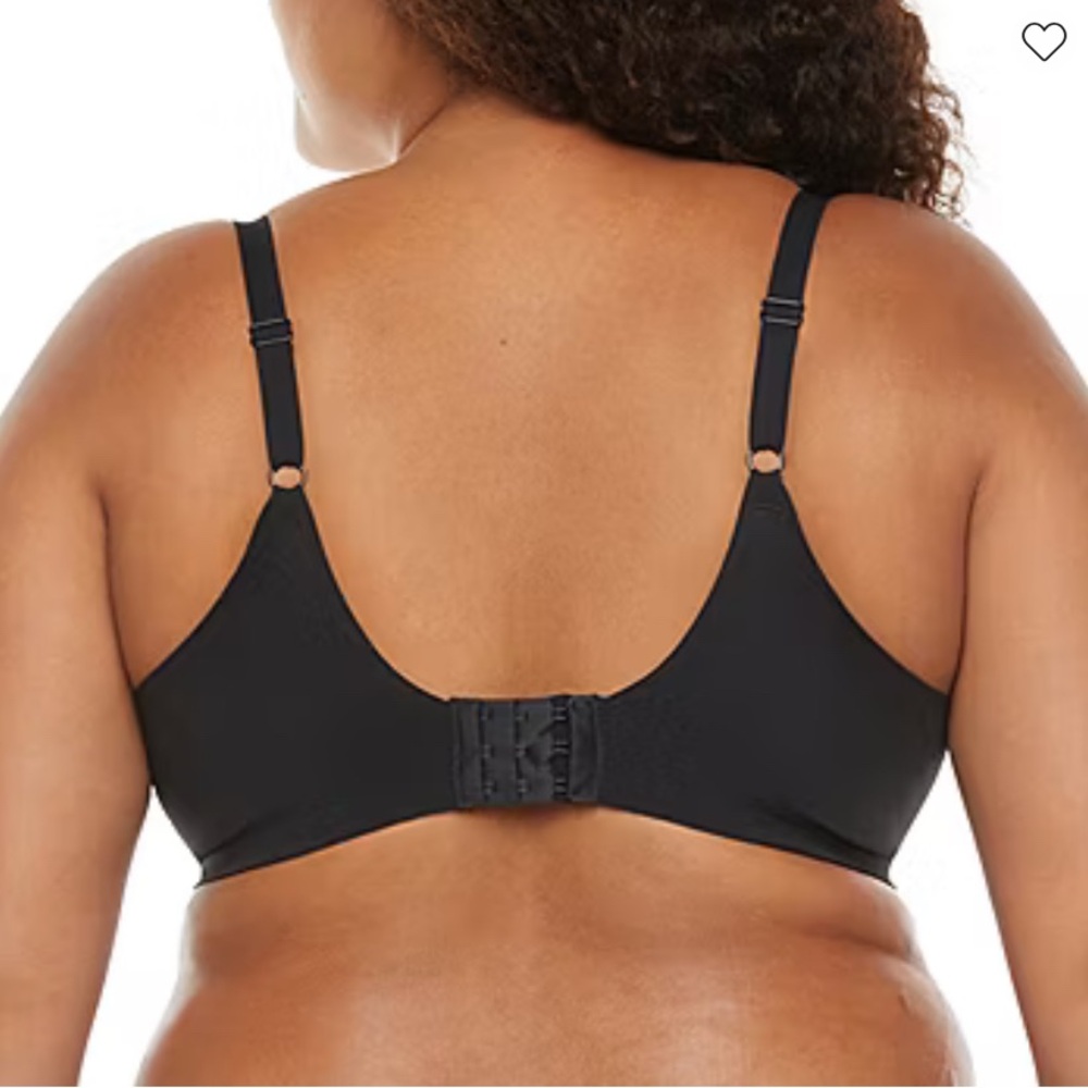 Ambrielle Black Bra with Wide Straps, Molded Cups & Underwire - Picture 2 of 8